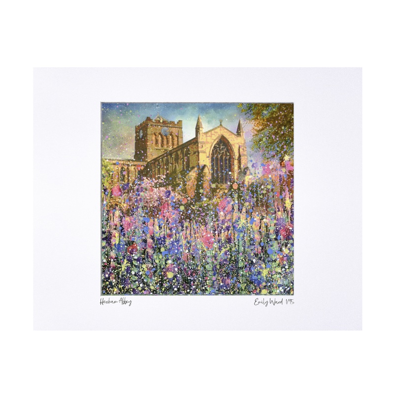 Hexham Abbey Limited Edition Print with Mount